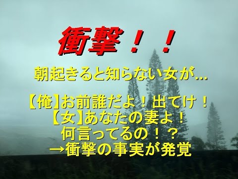 【衝撃】朝起きると知らない女が...【俺】お前誰だよ！出てけ！【女】あなたの妻よ！何言ってるの！？→衝撃の事実が発覚...メシウマ★実録チャンネル