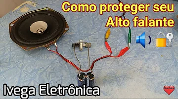 Como não queimar o alto falante?
