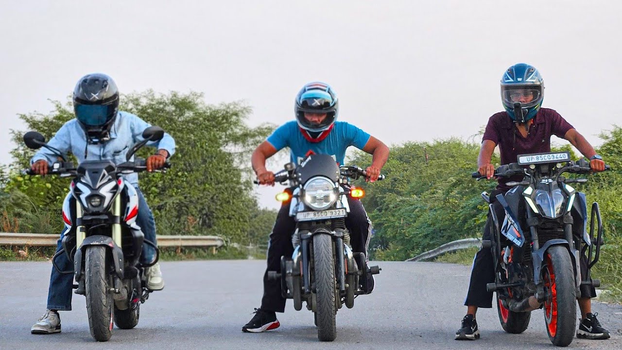 2025 Bajaj Pulsar Ns400z UG vs RE CONTINENTAL GT650 vs Ktm Duke 390 || Drag Race || 