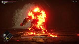 [PS5] Demon's Souls - Огненный соглядатай, убийство рыцарем / Flamelurker Boss Fight - Knight kill