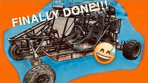 Snowmobile engine dune buggy finished