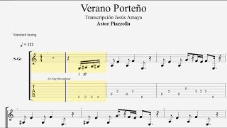 Verano Porteño - A. Piazzolla - Tablatura por Jesús Amaya... chords