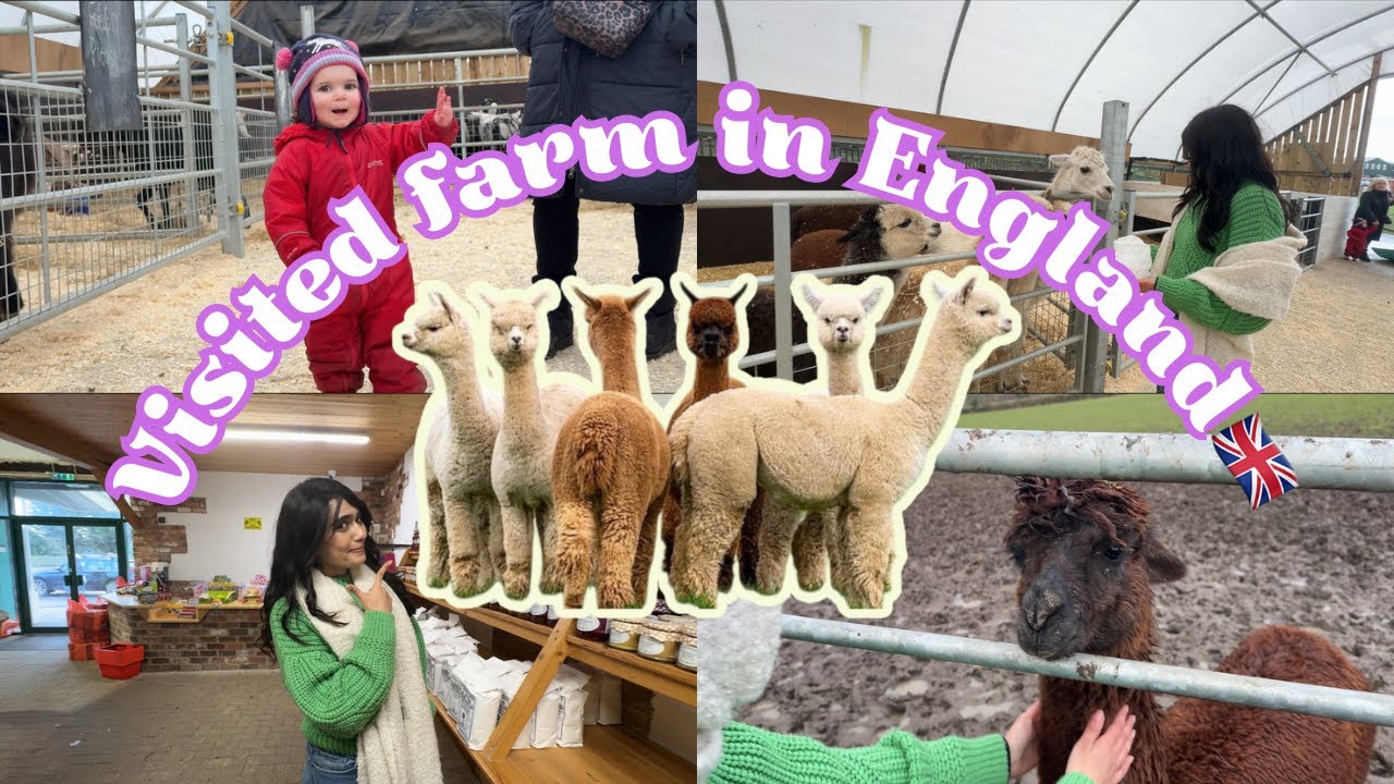 Vlog 107 | First Time  Farm Experience in UK 🇬🇧 | Cute & Funny Moments