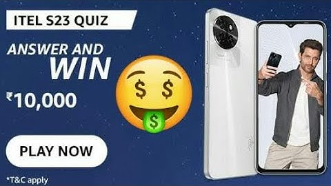 Amazon Itel S23 Quiz Answers #itelS23Quiz #trending #viral #amazonquiztoday #amazonquizanswerstoday