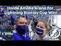 WHY ARE THEY DESTROYING THINGS?! Inside Amalie Arena For The Lightning Stanley Cup Win!