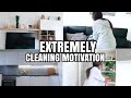 EXTREME CLEAN WITH ME 2021 | KITCHEN &amp; LIVING ROOM DEEP CLEANING | CLEANING MOTIVATION