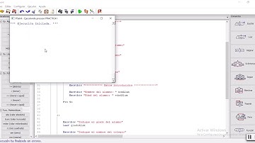 Ejercicio con menú en Pseint