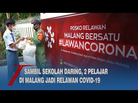 Sambil Sekolah Daring, 2 Pelajar di Malang Jadi Relawan COVID-19