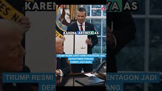 Trump resmi mengubah Pentagon menjadi departemen perang Amerika. ngeri cuy 😱