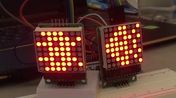 LED Dot Matrix Space Invaders