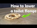 How to lower a toilet flange | Fix wobbling toilet | Adjust toilet flange level | Install new flange