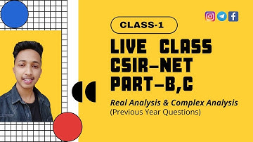 CSIR NET Part-B,C Questions||Mathematical Science||Live Class-1|| learn MATHEMATICS
