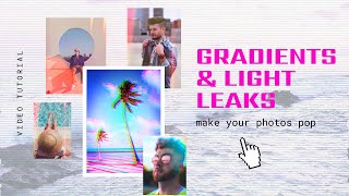 Gradients and Light Leaks Edits (Photo Editor App) screenshot 1