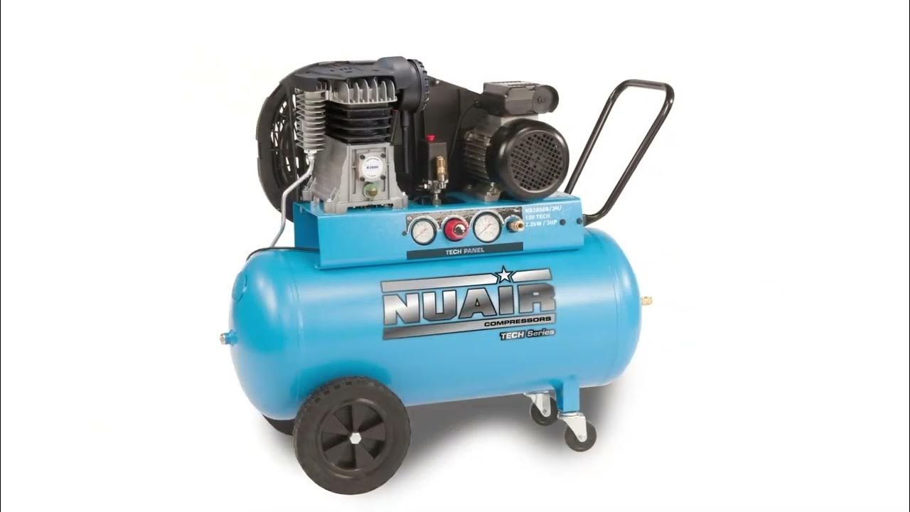 The QUIET one! New! NUAIR PRO Piston air compressors 60 quieter