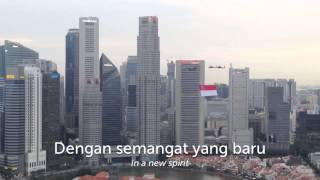 Singapore National Anthem 'Majulah Singapura' NDP 2013 Helicopters