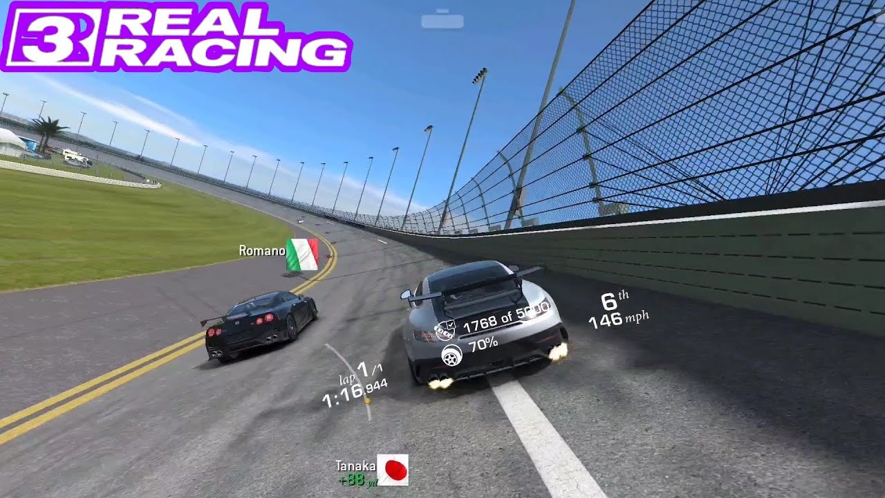 warmup race with Mercedes AMG / real racing 3 /