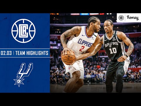 Clippers Win Thriller Against the Spurs | Honey Highlights