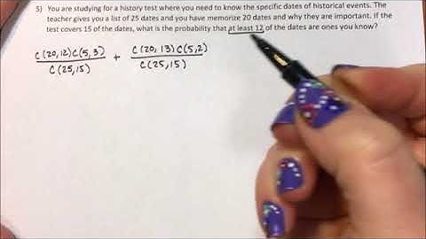 Probability - Correct answers on a test