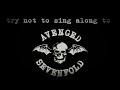 try not to sing along: AVENGED SEVENFOLD edition