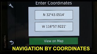 How to navigate to a place with No Address using GPS Coordinates in a Garmin SmartDrive 65 NT Drive