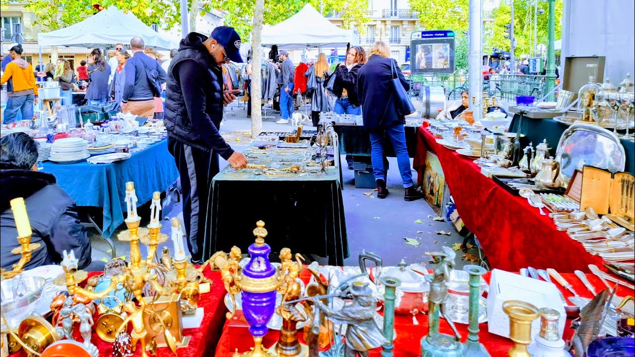 Paris France🇨🇵Les Marchés aux Puces🔥Les Brocantes🏺Les Vides-Greniers🪞Pour faire du shopping pas cher
