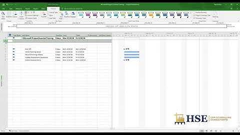 Microsoft Project Creating the WBS