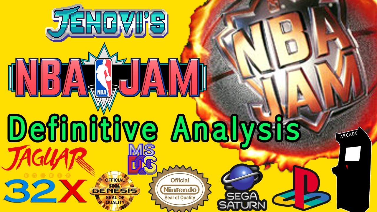 NBA Jam The Definitive Analysis | 32X Jaguar Genesis Arcade Saturn PSX SNES DOS Comparison.