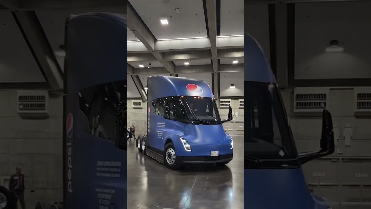 Pepsi's new secret weapon? A Tesla Semi Truck in full Pepsi branding!