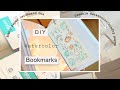Paper making  watercolor paper diy bookmarks from recycle paper packaging 