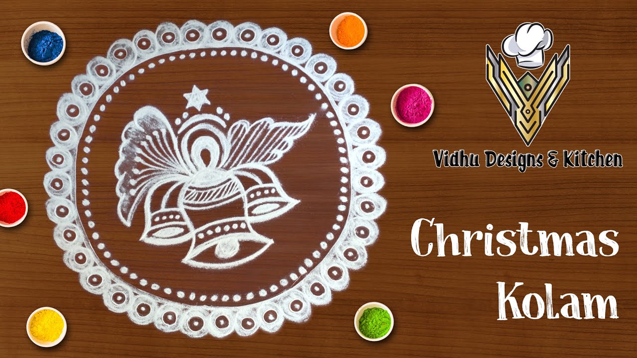 Christmas rangoli kolam| Xmas rangoli| Christmas special kolam ...