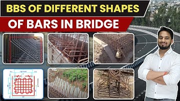 BBS of Different Shapes of Bars in Bridge | Bracket Bar | Shear Key Bar | Haunch Bar etc.