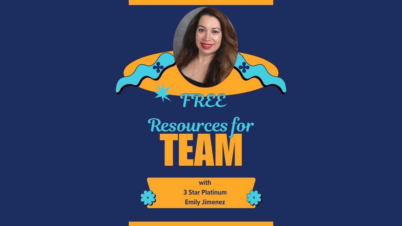 📣Free Resources for Team Building with 3 Star Platinum Emily Jimenez