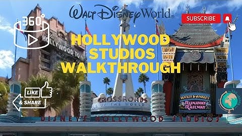 [2022] #4k 360° Hollywood Studios Walkthrough POV | Disney World, Florida