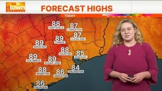 Hot and humid Monday but heavy storms are on tap later this week
