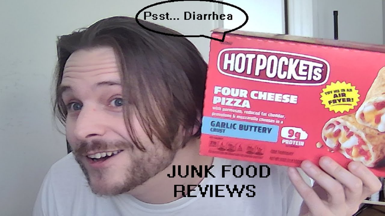 **FIRST EPISODE** JUNK FOOD REVIEWS Hot Pocket (4Cheese, Garlic Butter Crust) YouTube