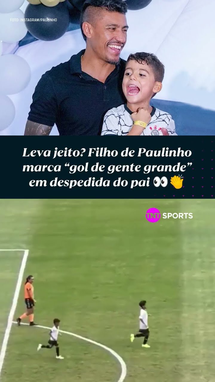 VAI SER CRAQUE IGUAL AO PAI? FILHO DO PAULINHO MOSTROU QUE LEVA JEITO #shorts