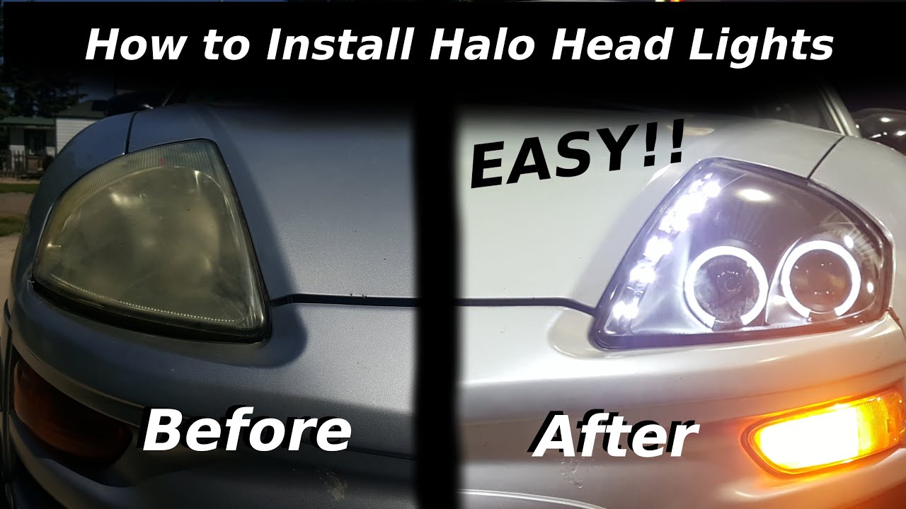 How to Install Halo Head Lights (Mitsubishi Eclipse)