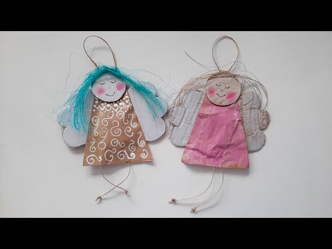 Aniołki z papieru Prace plastyczne dla dzieci