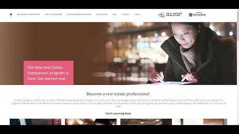 Humber Real Estate Program - Exam Registration and Booking Walkthrough