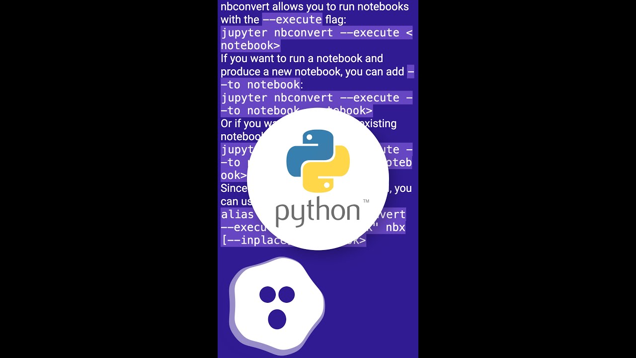 How to run an .ipynb Jupyter Notebook from terminal? #shorts