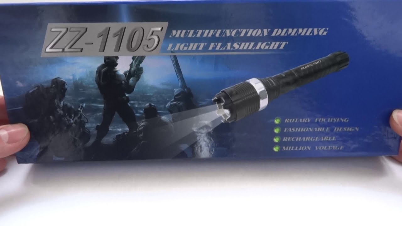 Фонарик с шокером универсальный BL 1105 Police 158000KV с зумом  21 см. аккумулятор 18650 1 шт