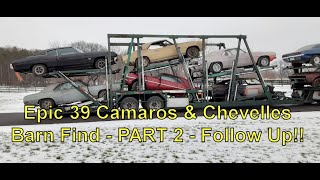 Epic 39 Car Barn Find - PART 2 with ONLY 68 &amp; 69 Camaros SS &amp; Z/28s and 70 Chevelles