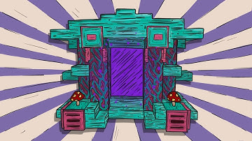 Warped Nether Portal Minecraft Build Tutorial