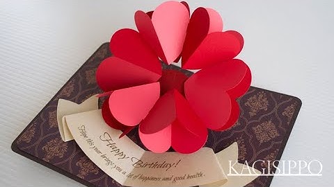 pop-up card__Heart Wreath