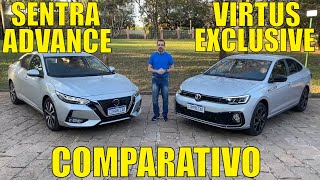 Comparativo: Virtus Exclusive x Sentra Advance