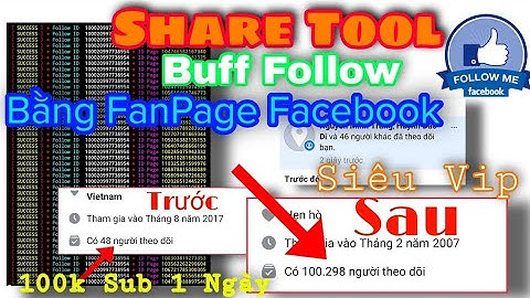 Share Tool Buff Follow Bằng Page Tốc Độ 100k Follow/Ngày | IB Để Nhận 1k Follow Free |Sáng Developer