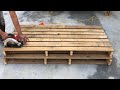 Build A Bench From Two Discarded Pallets // Stunning Benches For Your Park Or Backyard