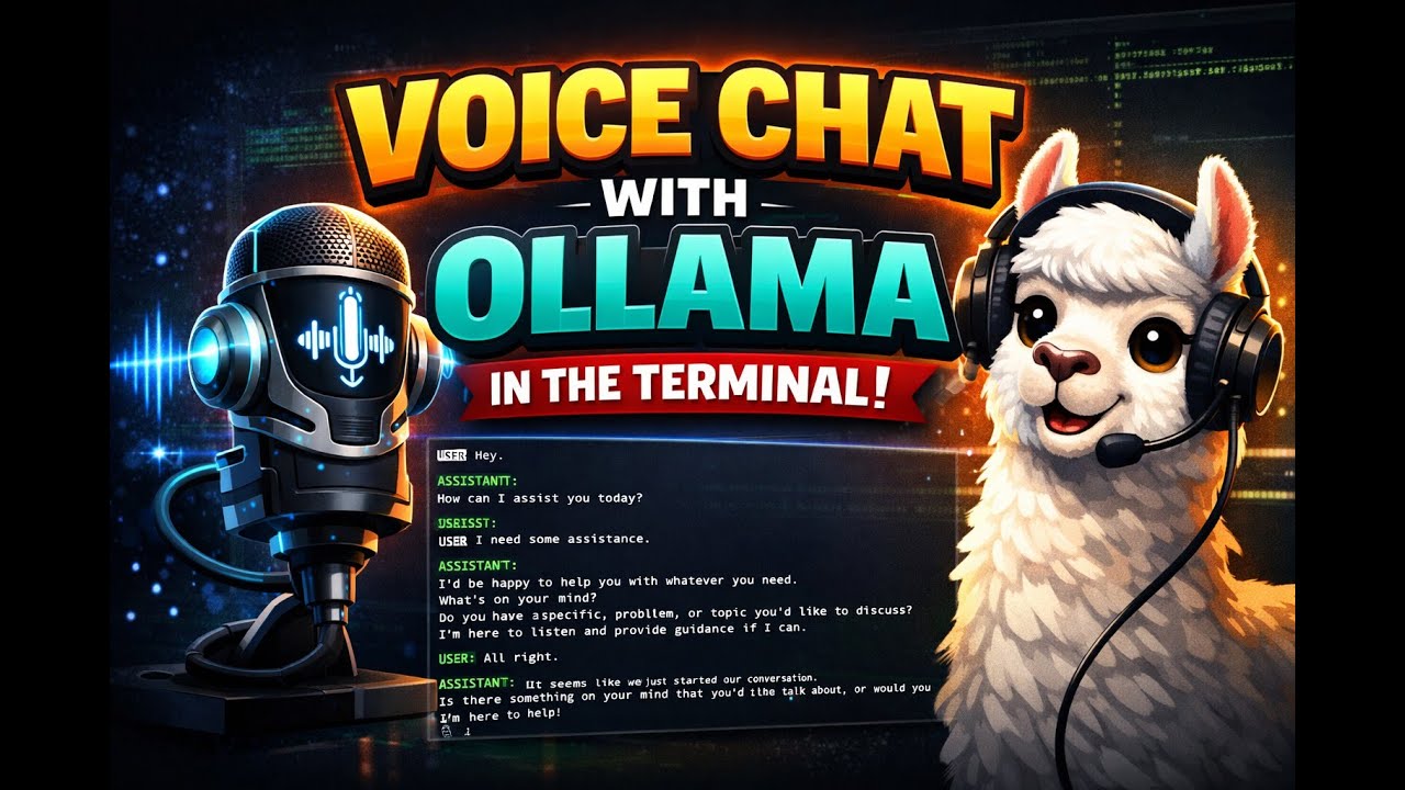 Voice chat with ollama AI models from the terminal on device! - YouTube
