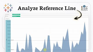 How to add a reference line in Tableau (Analytics Flow)