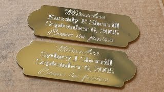 🛠 CNC Engraved Brass Tags (Old Unpublished Video)